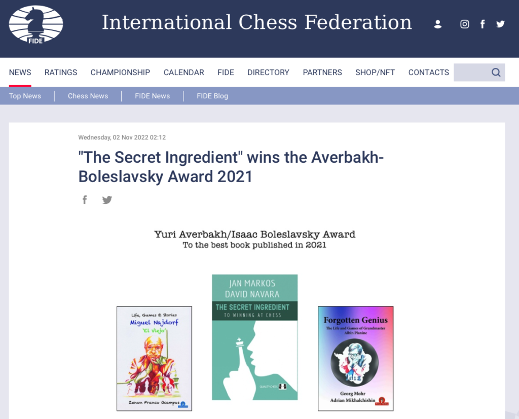 Winners Of The 2021 Chessable Awards - Chessable Blog
