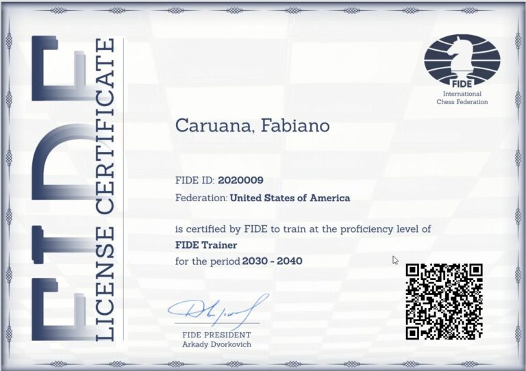 License Certificate Replacement for the Badge/Trainer ID Card FIDE